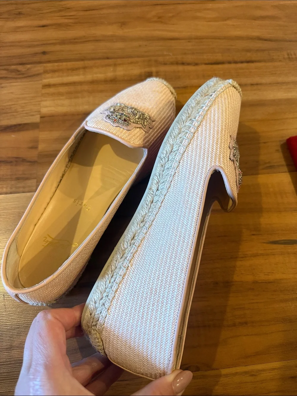 Christian Louboutin Women's Nanou Orlato Donna Espadrilles size 40